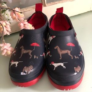 Joules Rain Clogs Dog Print